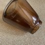 Stylish glass amber vase Image 3