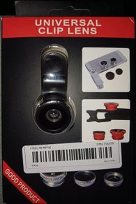 Universal clip lens for Samsung iPhone HTC