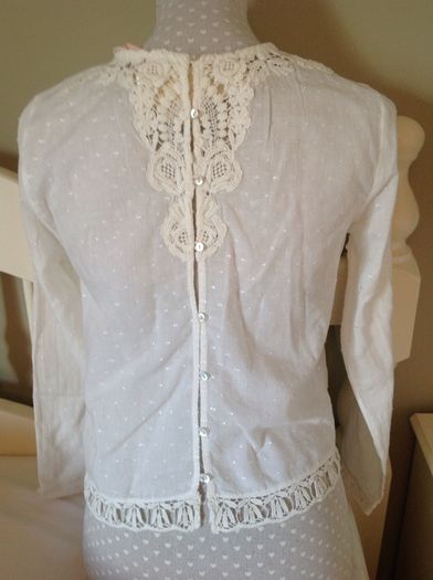 Bnwt Zara Cream Top Size S
