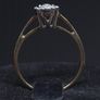 Vintage 9ct Gold Diamond Engagement Ring Size 51/52 Image 5