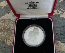 1997 Silver Proof Five Pound Coin  - Golden Wedding Anniversary 28g