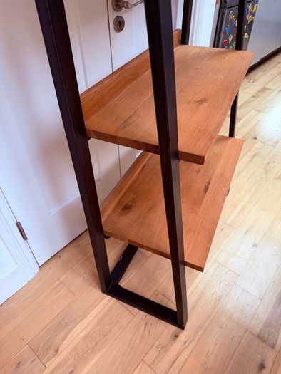 John Lewis ladder bookcase - Oak, metal, industrial style