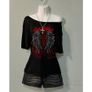 Fab Top with Rock/Goth Style Vibes size 20 + matching necklaces available Image 2