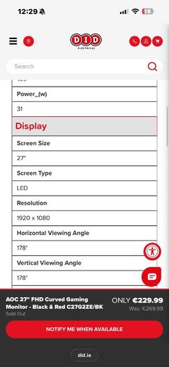 gaming monitor AOC