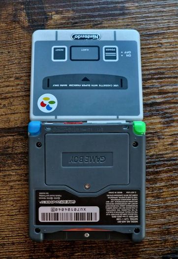 Game Boy Advance SP IPS USB C Super Famicom Edition