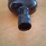Antique Francis Faulkner Dublin black glass whiskey bottle Image 3
