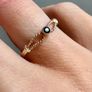 Vintage Black diamond ring Image 6