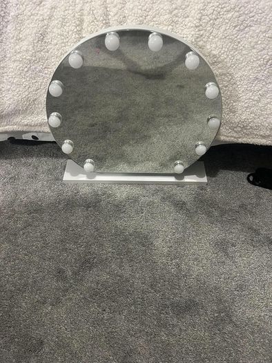 Mirror with LED light