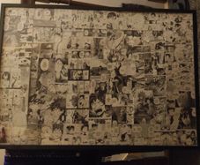 Large Black Frame with anime