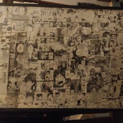 Large Black Frame with anime