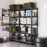 _Storage Shelves with 5 Shelves, Set of 2, Maximum Load 875 kg (175 kg Per Shelf), Shelving System, Adjustable Shelves, Reinforced Steel Frame Image 2