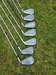 Taylormade rac  irons 3-5-7-8-9-pw-sw golf pride and taylormade grips  In excellent condition
