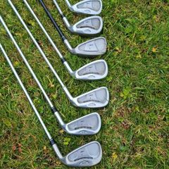 Taylormade rac  irons 3-5-7-8-9-pw-sw golf pride and taylormade grips  In excellent condition