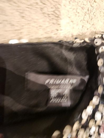 Silver Primark sequin top size 8
