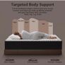 Extra Firm King Size Mattress 10 Inch, 7-Zone Hybrid Mattress with Memory Foam and Individually Pocket Spring, Features Motion Isolation & Back Pain Relief, Firm King Mattress 150x200x25cm Image 5