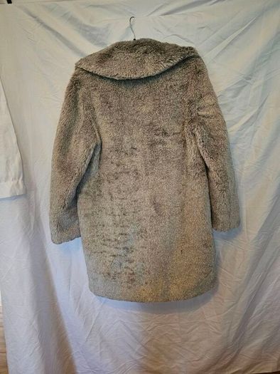 Whistles Imogen Lilac Faux Fur Oversized Coat