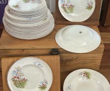 Arklow Pottery Tally Ho pattern plates /bowls