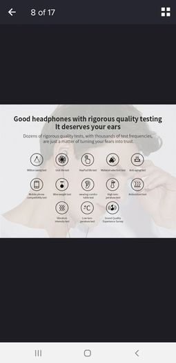 1 Pc Dual-Dynamic 3.5mm Noise Isolation sports earphones with microphone