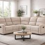 New Grey or Beige Fabric Corners Recliners Image 3