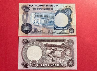 Nigeria  50 Kobo 1973   Scarce ( Uncirculated ) Pick. 14g