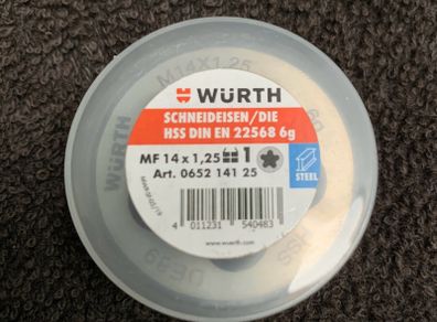 WURTH Thread die HSS DIN EN 22568 6g for metric ISO fine threads
