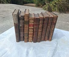 9 X Georgian Leatherbound Books(Some Irish Interest)
