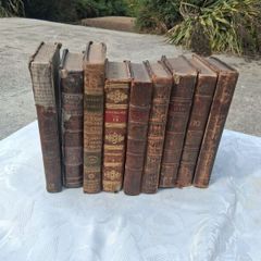 9 X Georgian Leatherbound Books(Some Irish Interest)