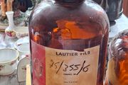 Lautier Fils amber glass demijohn bottle, Postage Available or Collection