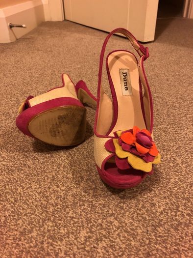 Dune unique pink heels