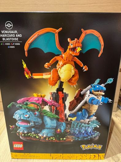 LEGO Pokemon 72153 Venusaur, Charizard, Blastoise Sealed