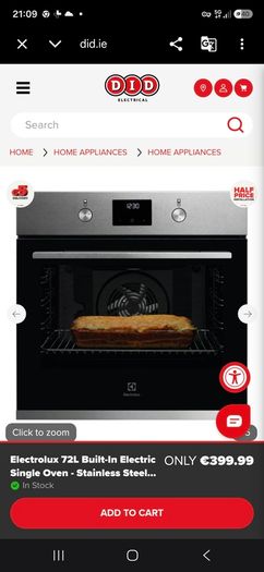 Oven and hob