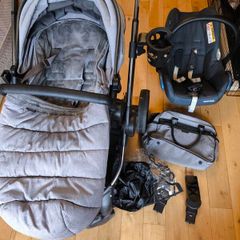 Premium iCandy Peach Travel System Bundle (with Maxi-Cosi Car Seat & Accessories)