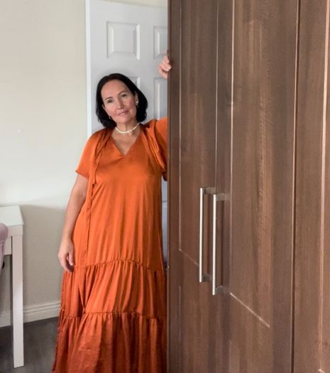 tiered maxi dress