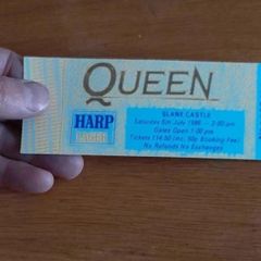 Queen replica concert ticket