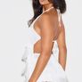 pretty little thing white tassel playsuit Image 2