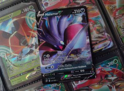 Malamar V ! Ultra Rare ! from Rebel Clash Set ! 2020 ! Pokemon Card !