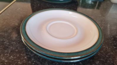 denby greenwich  tea saucers