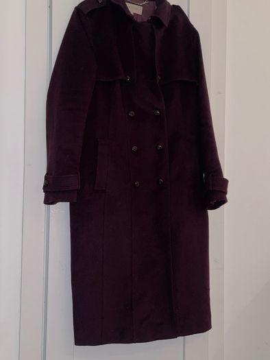 Hobbs Burgundy wool coat