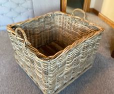 log basket wicker