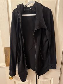 Hoodie with asymmetrical zipper