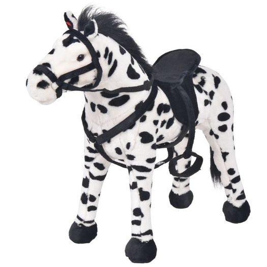 Standing Plush Toy Horse Black and White XXL (Copy)