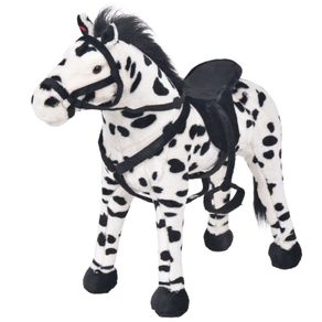 Standing Plush Toy Horse Black and White XXL (Copy)
