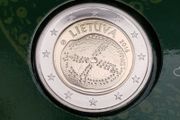 Lithuania 2016 year Brilliant Uncirculated 2 Euro coin.