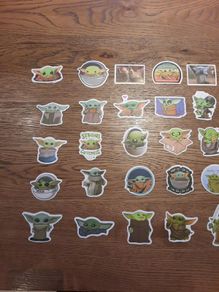 Baby Yoda Stickers from The Mandalorian