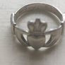 Sterling Silver 1 Claddagh Ring and 1 Other. 1 Bangle Image 9