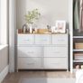 Industrial design with 7 drawers (Cloud white Oak beige) FREE P&P Image 3