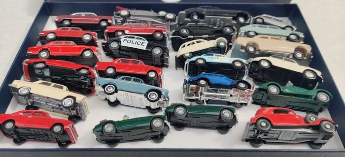 24 Vintage Car models: Wiking, Norev, Praline