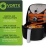 Family Size Air Fryer with Rapid Air Circulation, 60-Minute Timer, 4.3 Litre, 1500W, Black (FREE POSTAGE) Image 3