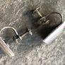 Vintage 1960s lapis turquoise and silver brooch and screw clip earrings Image 3