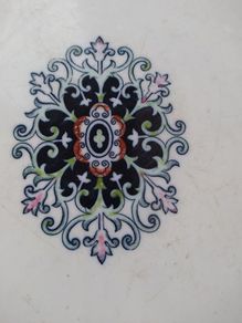 Massive antique suckling pig/ goose serving platter